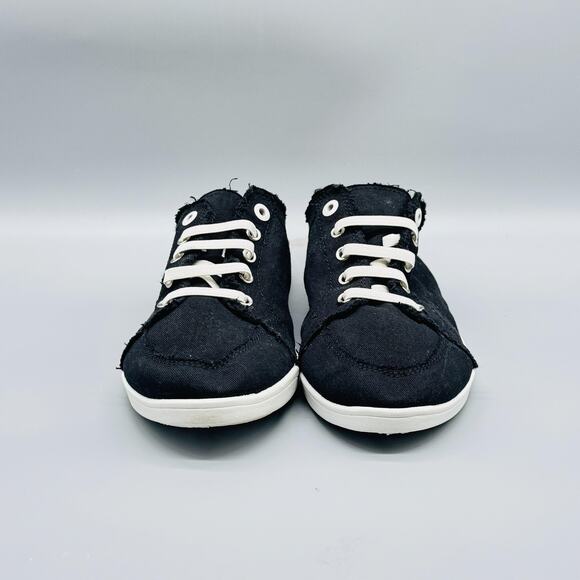 Vionic Shoes Womens 11 Black Canvas Slip On Beach Breeze Sneakers Lace Up - Picture 3 of 13